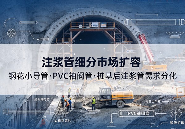 虞城注浆管细分市场扩容，隧道钢花小导管、PVC 袖阀管、桩基后注浆管需求分化